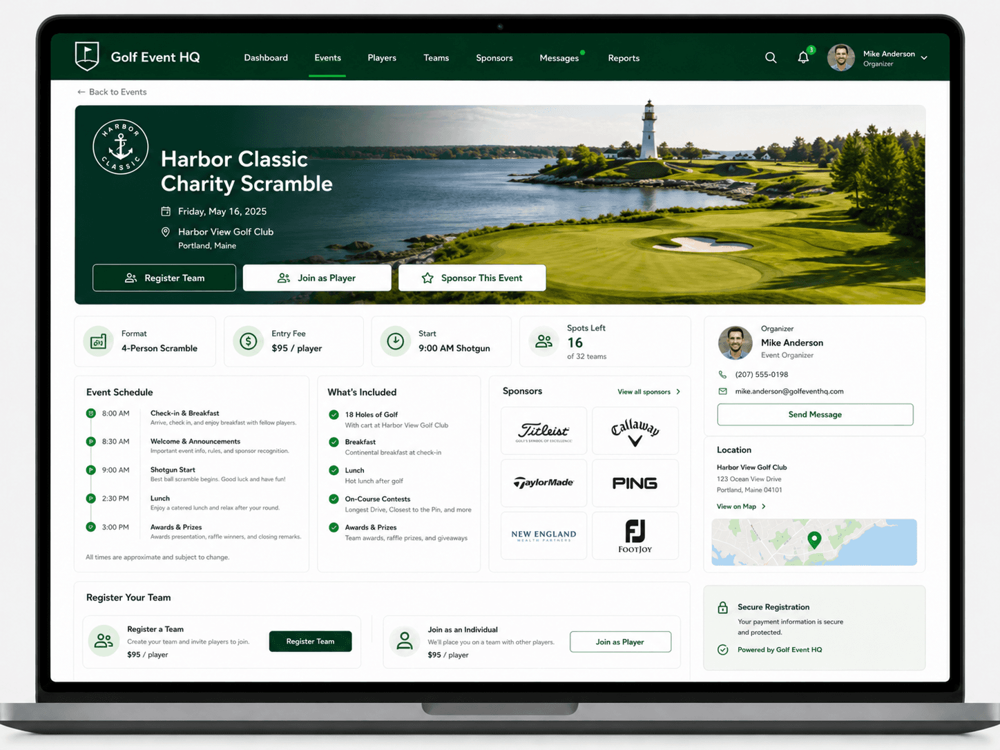 Pine Ridge Golf Club public club profile